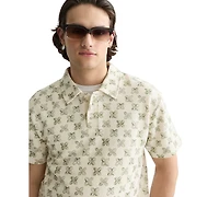 Scotch & Soda Men's Printed Short-Sleeve Polo T-Shirt