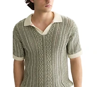 Scotch & Soda Men's Modern-Fit Short-Sleeve Knitted Polo T-Shirt