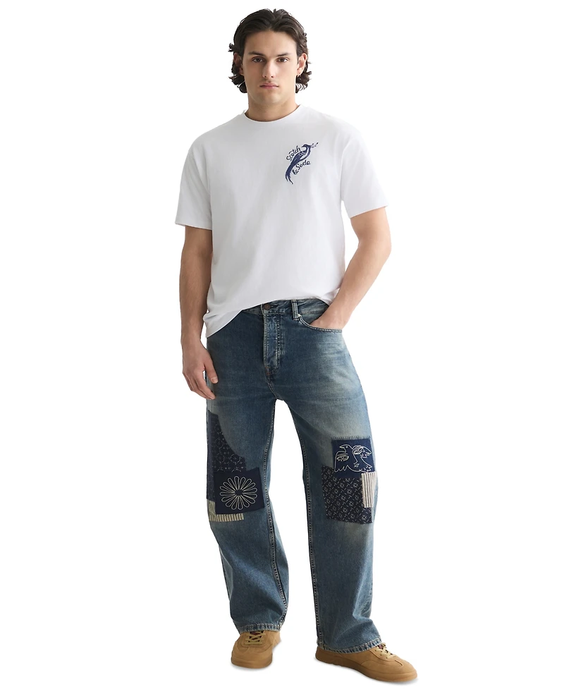 Scotch & Soda Men's Round-Neck Short-Sleeve Cotton T-Shirt