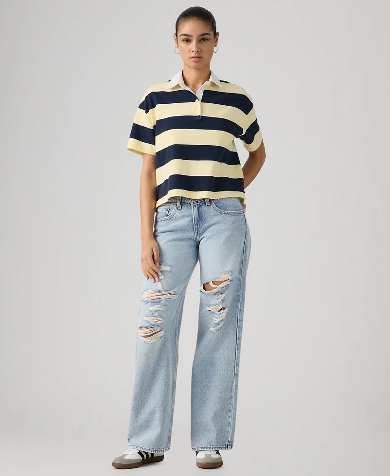 Levi's Women's Super-Low Double-Button Relaxed-Fit Denim Jean