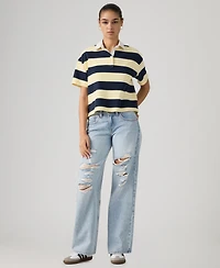 Levi's Women's Super-Low Double-Button Relaxed-Fit Denim Jean