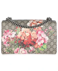 Pre-Owned Gucci Beige Multicolor Dry Rose Gg Supreme Canvas Blooms Medium Dionysus Bag