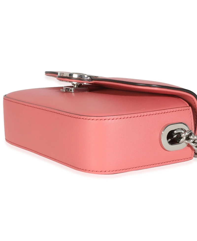 Pre-Owned Gucci Pink Senna Calfskin Petite Gg Top Handle Shoulder Bag