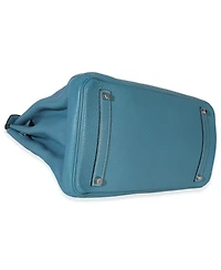 Pre-Owned HERMES Bleu Jean Togo Birkin 35 Phw