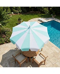 Mondawe 10 ft. Pagoda Patio Umbrella with Crank Lift and Tilt Adjustable