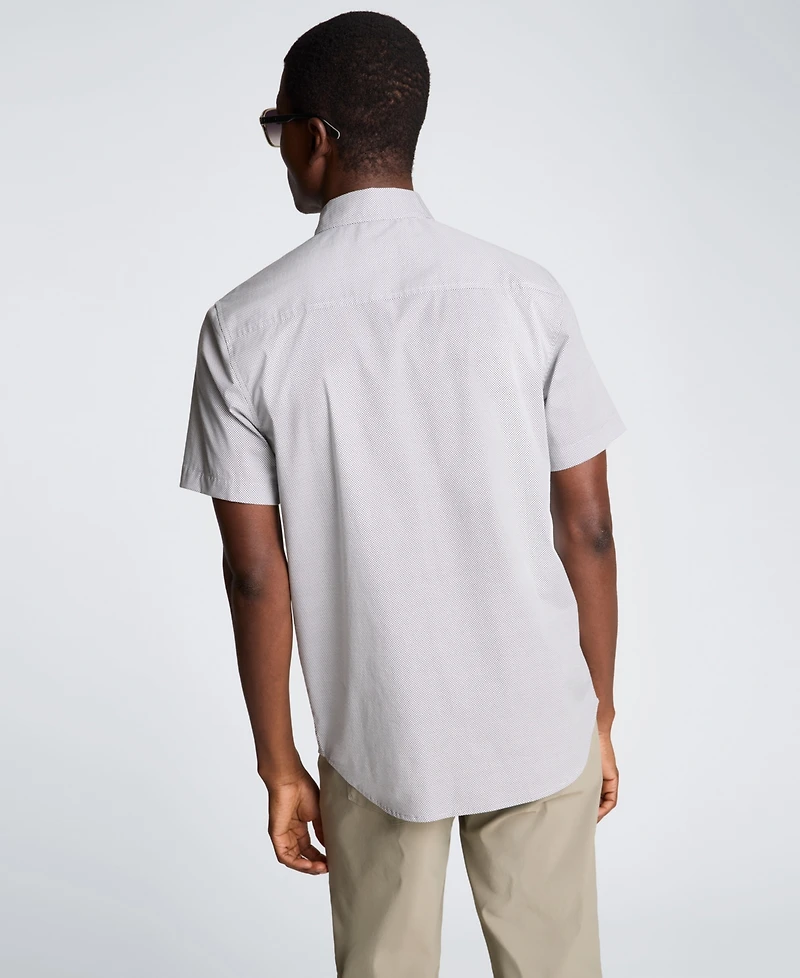 Kenneth Cole Men's Short-Sleeve Slim Fit Shirt