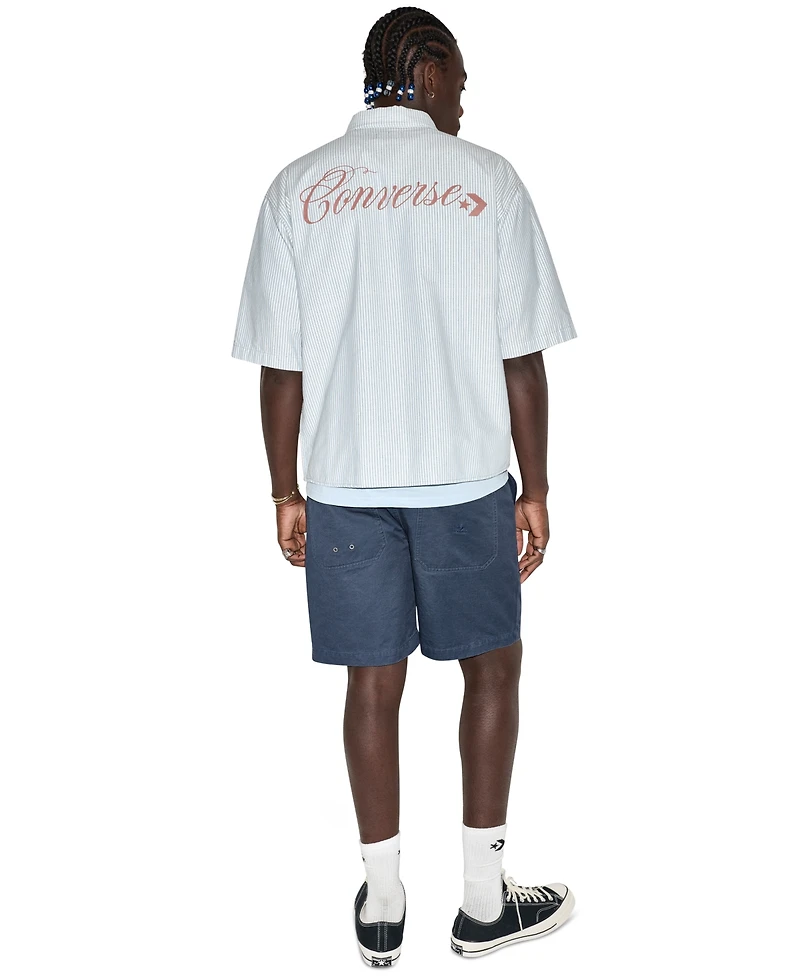 Converse Men's Regular-Fit Short-Sleeve Collared Shirt