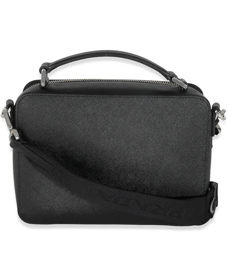 Pre-Owned Prada Black Saffiano Medium Brique Crossbody Bag