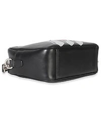 Pre-Owned Prada Black Pink Calfskin Banana Logo Crossbody Bag