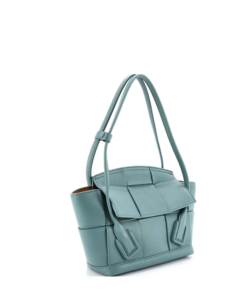 Pre-Owned Bottega Veneta Small Arco Bag Maxi Intrecciato Leather