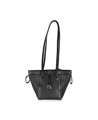 Pre-Owned Fendi Black Vitello Mini Origami Tote