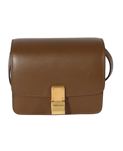 Pre-Owned Celine Brown Smooth Leather Small Box Bag