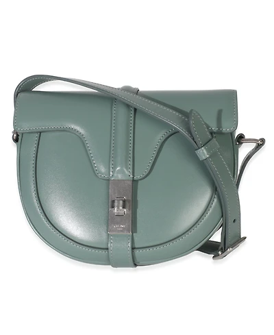 Pre-Owned Celine Celadon Satinated Calfskin Besace Small 16