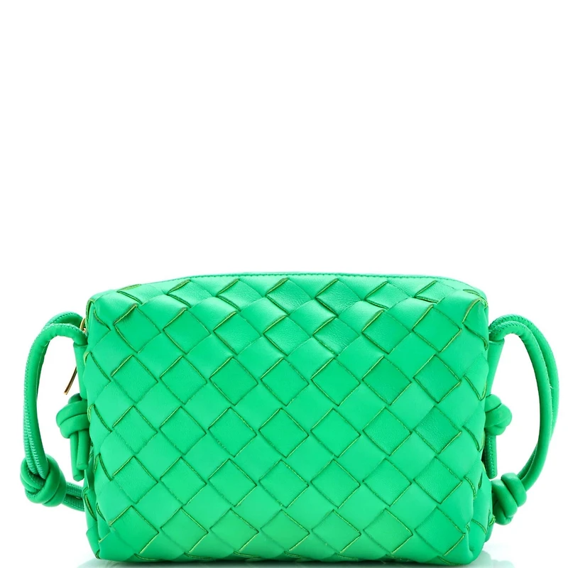 Pre-Owned Bottega Veneta Mini Loop Crossbody Bag Intrecciato Nappa