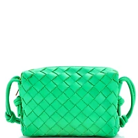 Pre-Owned Bottega Veneta Mini Loop Crossbody Bag Intrecciato Nappa
