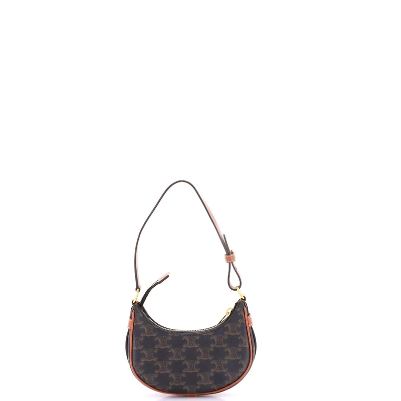 Pre-Owned Celine Mini Ava Bag Triomphe Coated Canvas