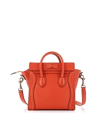 Pre-Owned Celine Nano Luggage Bag Grainy Leather