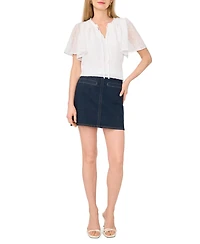 Vince Camuto Women's Tie-Neck Princess-Sleeve Blouse