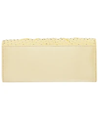 Nina Unique Chiffon Twist Crystal Small Clutch Handbag