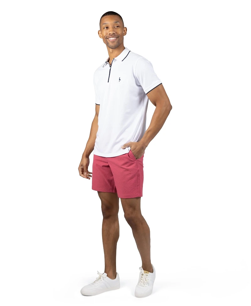 Tailorbyrd Men's Solid Seersucker Short