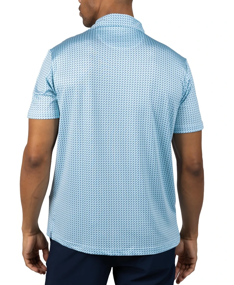 Tailorbyrd Men's Golf Tees Printed Performance Polo