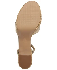 Schutz Women's Keefa Raffia Round Toe Sandals