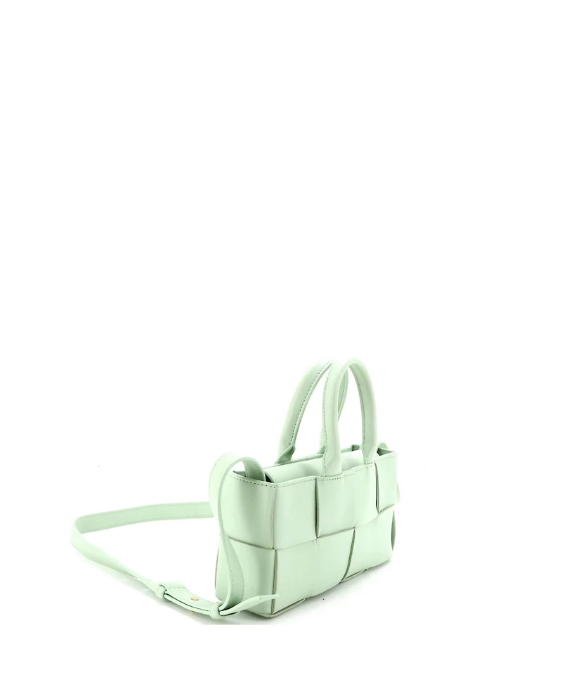 Pre-Owned Bottega Veneta Mini Arco Tote Maxi Intrecciato Leather