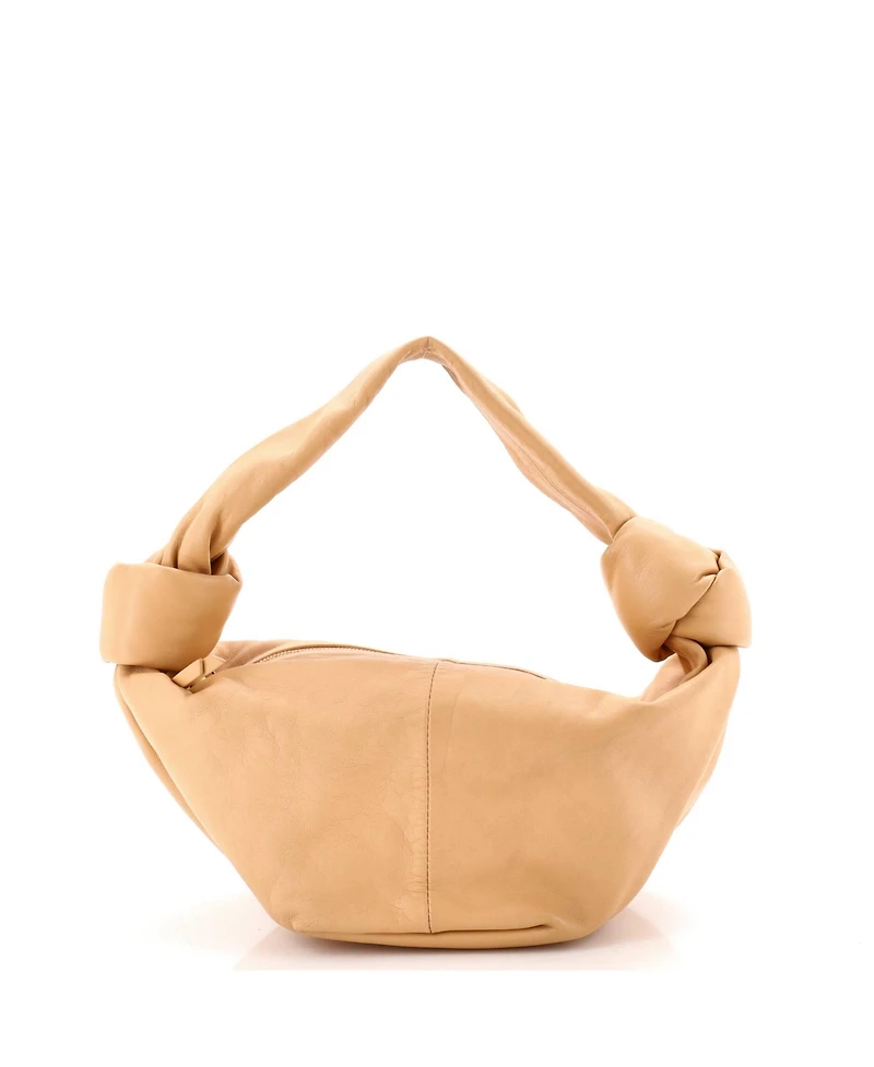 Pre-Owned Bottega Veneta Mini Double Knot Hobo Leather