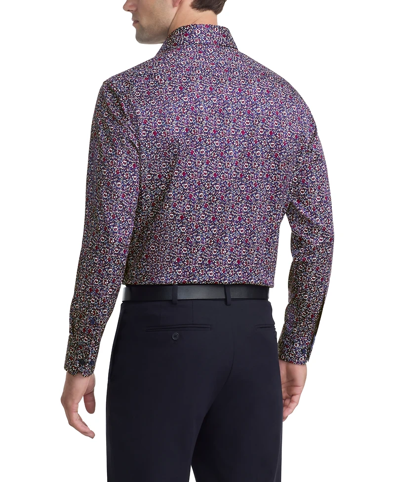 Ted Baker Men's Floral Print Slim Fit Dress Shirt