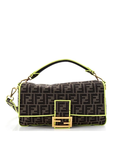 Pre-Owned Fendi Baguette Nm Bag Zucca Canvas