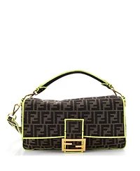 Pre-Owned Fendi Baguette Nm Bag Zucca Canvas