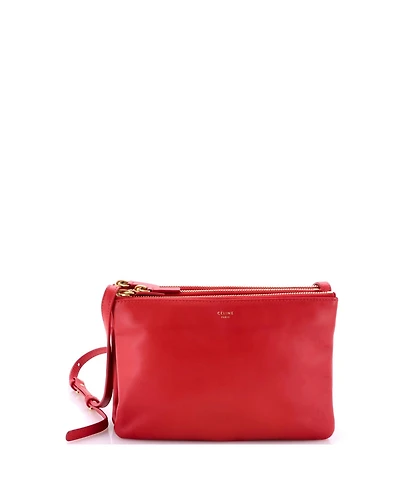 Pre-Owned Celine Small Trio Crossbody Bag Leather