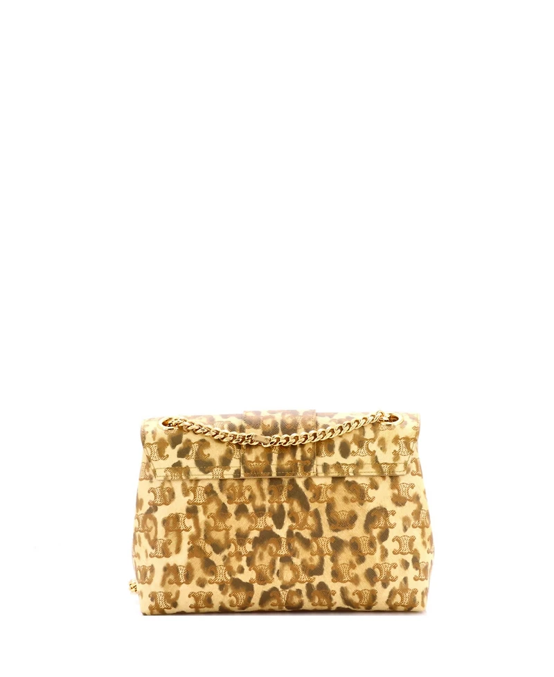 Pre-Owned Celine Medium Victoire Flap Shoulder Bag Printed Triomphe Coated Canvas