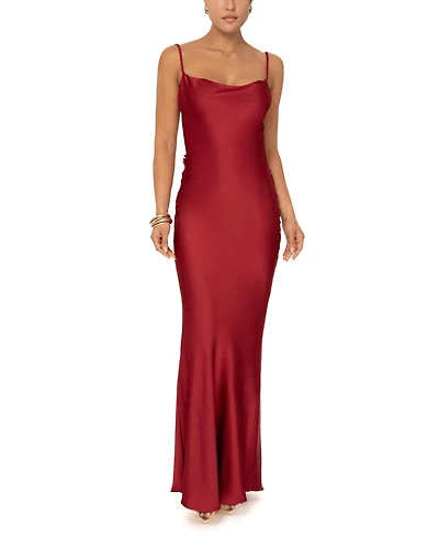 Jluxlabel Women's Down The Aisle Satin Gown