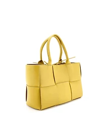 Pre-Owned Bottega Veneta Small Arco Tote Maxi Intrecciato Leather