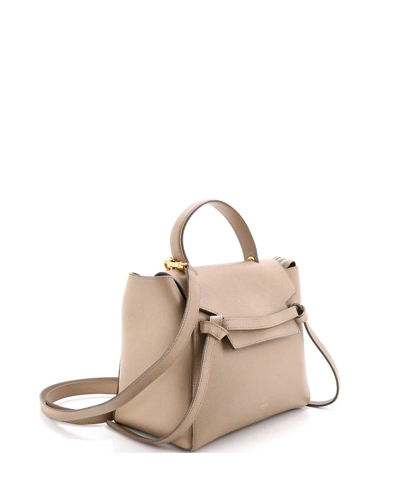 Pre-Owned Celine Micro Belt Bag Textured Leather