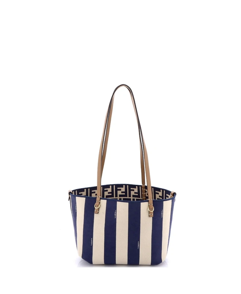 Pre-Owned Fendi Medium Reversible Roll Tote Zucca Canvas