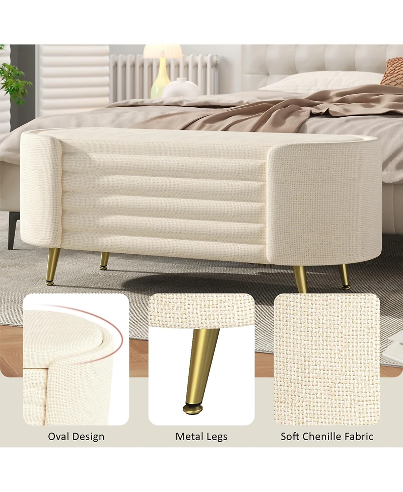 Rainsken Storage Ottoman