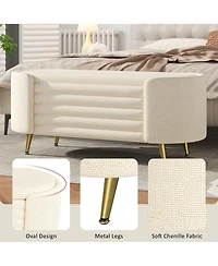 Rainsken Storage Ottoman
