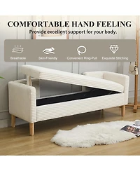 Rainsken 65" Storage Ottoman