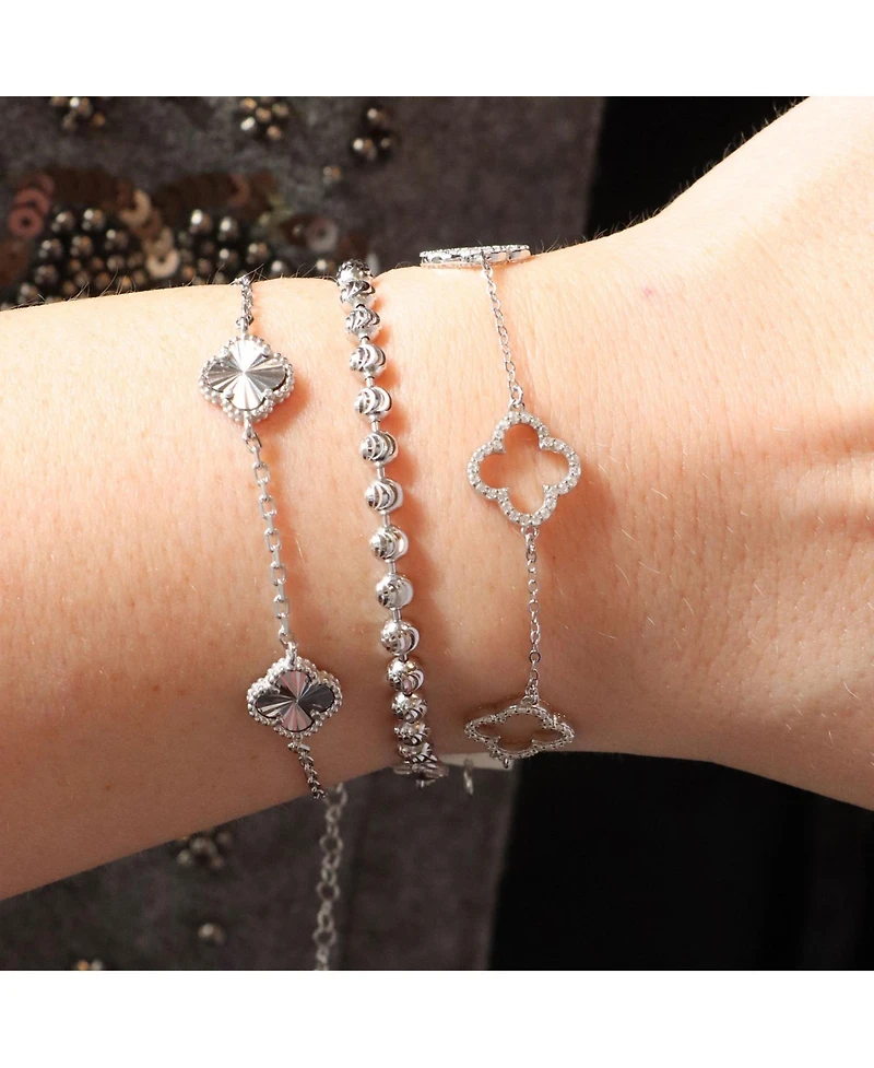 The Lovery Moon Bead Chain Bracelet Sterling Silver