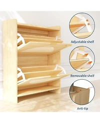 Homfan 2 Flip-Drawer Shoe Storage Cabinet