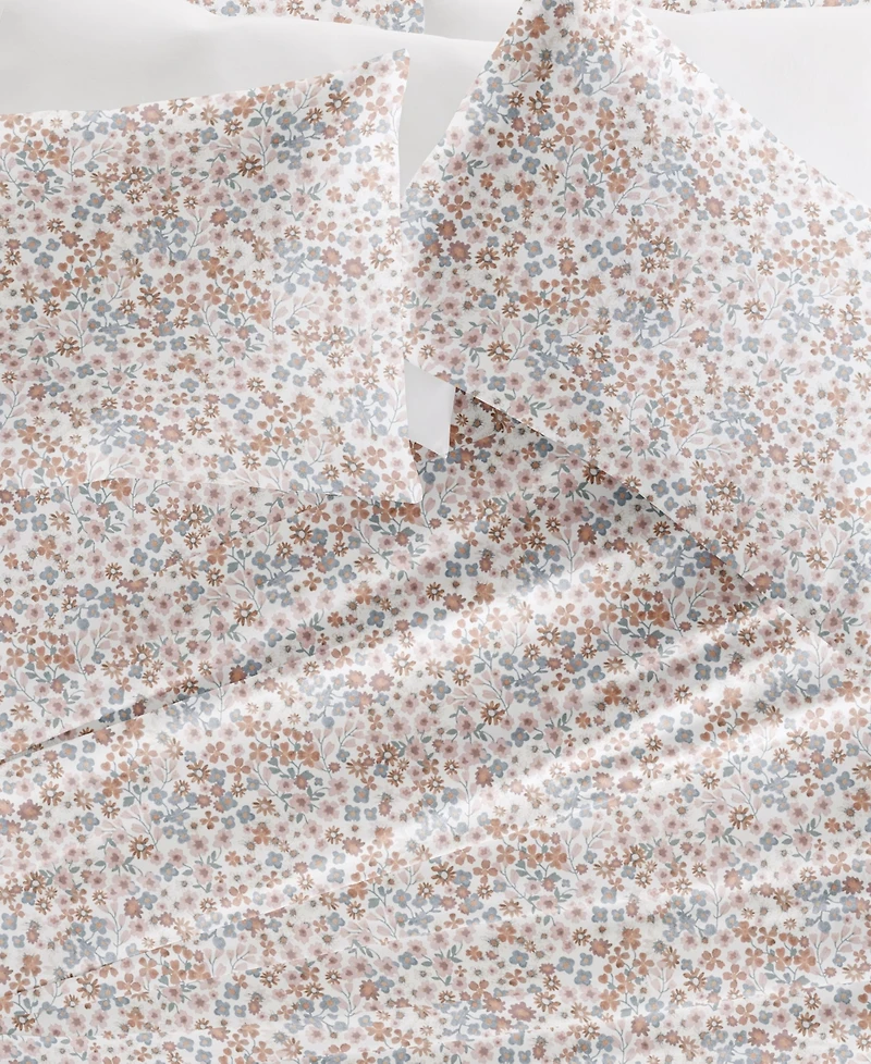 ienjoy Home Long Staple 300-Thread Count Cotton Pattern -Pc. Sheet Set