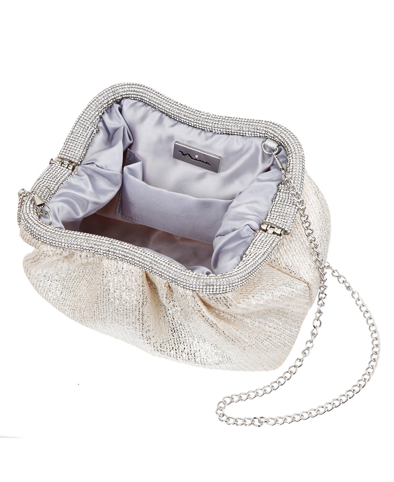 Nina Zayla Straw Small Clutch Handbag
