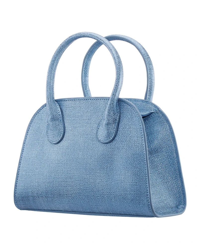 Nina Yorke Metallic Small Satchel Bag