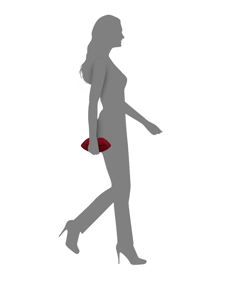 Nina Kiss Wicker Minaudiere Small Clutch Handbag