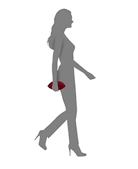 Nina Kiss Wicker Minaudiere Small Clutch Handbag