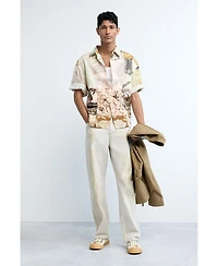 Desigual Men's Oriental patch shirt