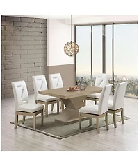 Kings Brand Furniture Set of 2 Swivel Dining Chairs – Contemporary Upholstered Wood Frame