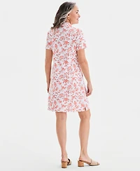 Style & Co Women's Printed Polo Dress, Macy's Exclusive